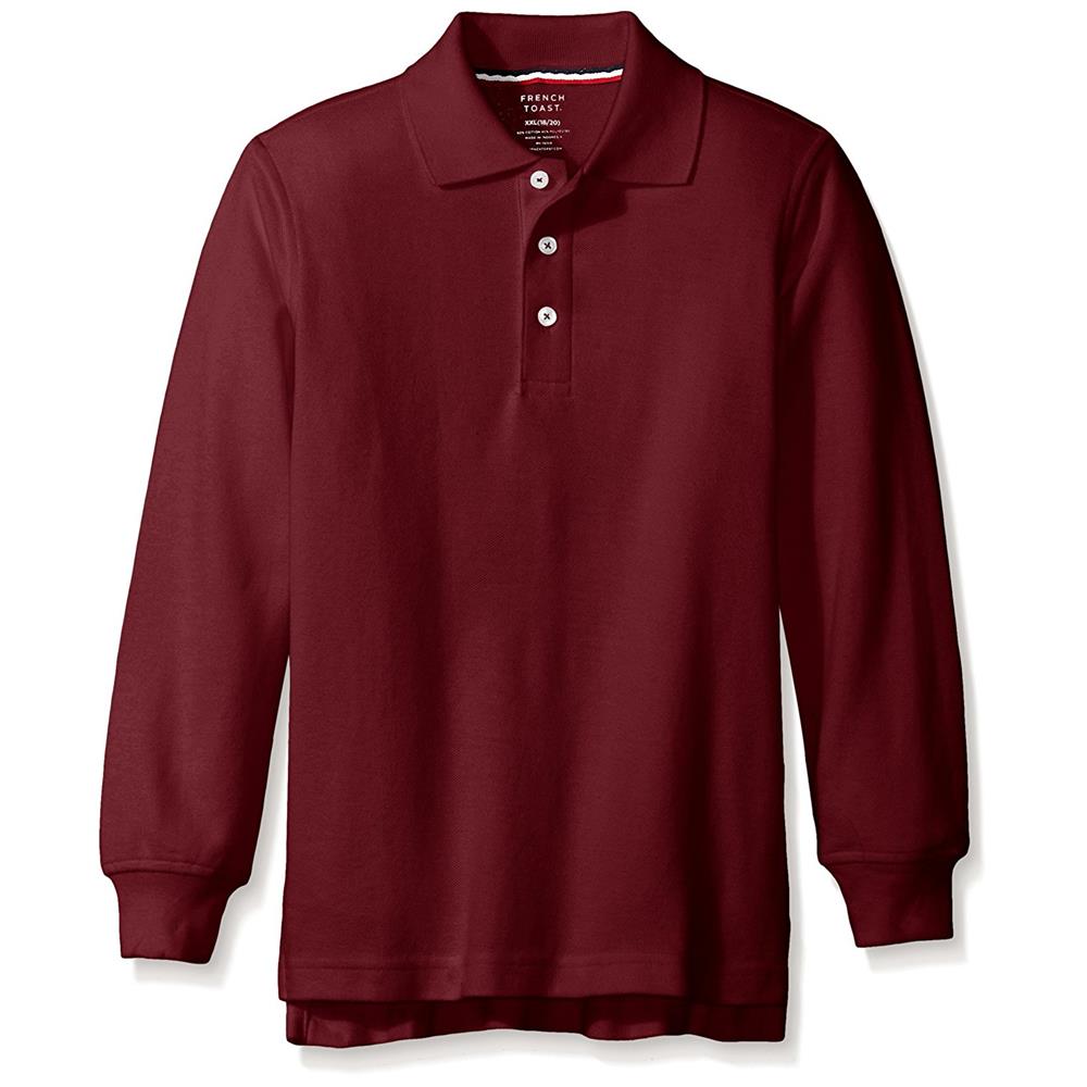 French Toast Boys 4-20 Long-Sleeve Pique Polo