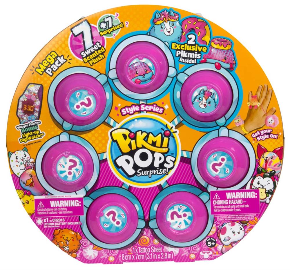 Pikmi Pops Style Mega Pack - 7 Sweet Scented Plush