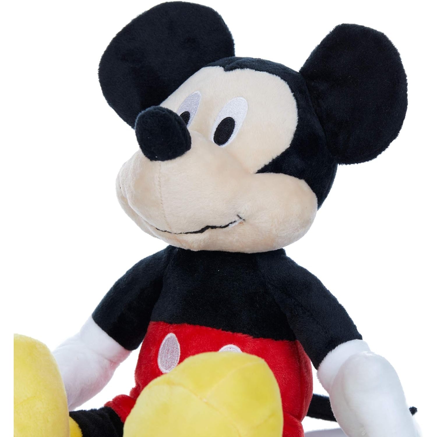 Disney Mickey Mouse Stuffed Animal Plush Toy with Jingler and Crinkle, 14 Inches