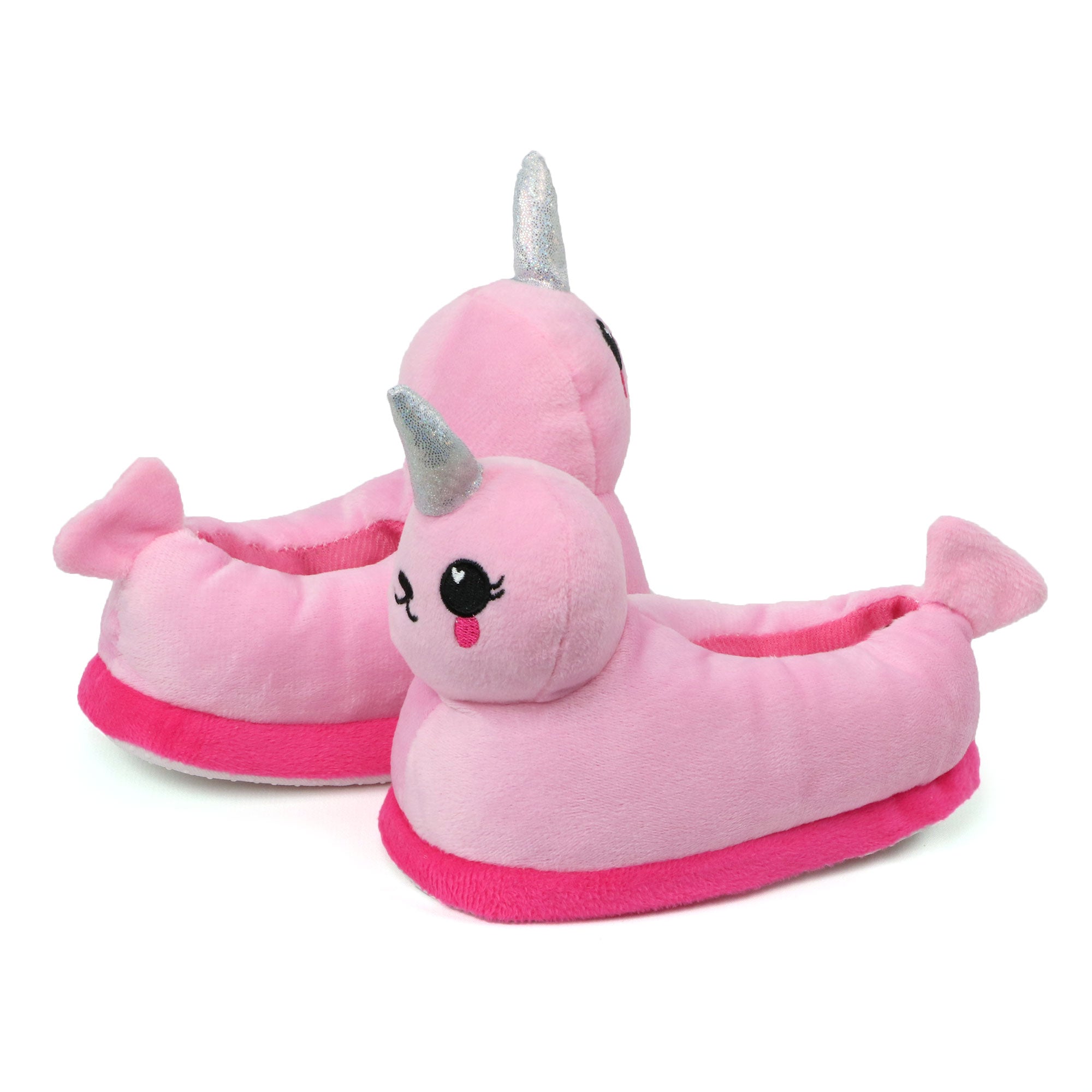 Chatties Toddler Girls Plush Animal Slippers