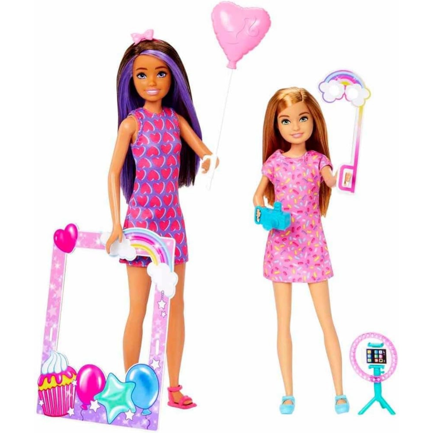 Mattel Barbie Celebration Fun Birthday Skipper and Stacie Doll 2-Pack