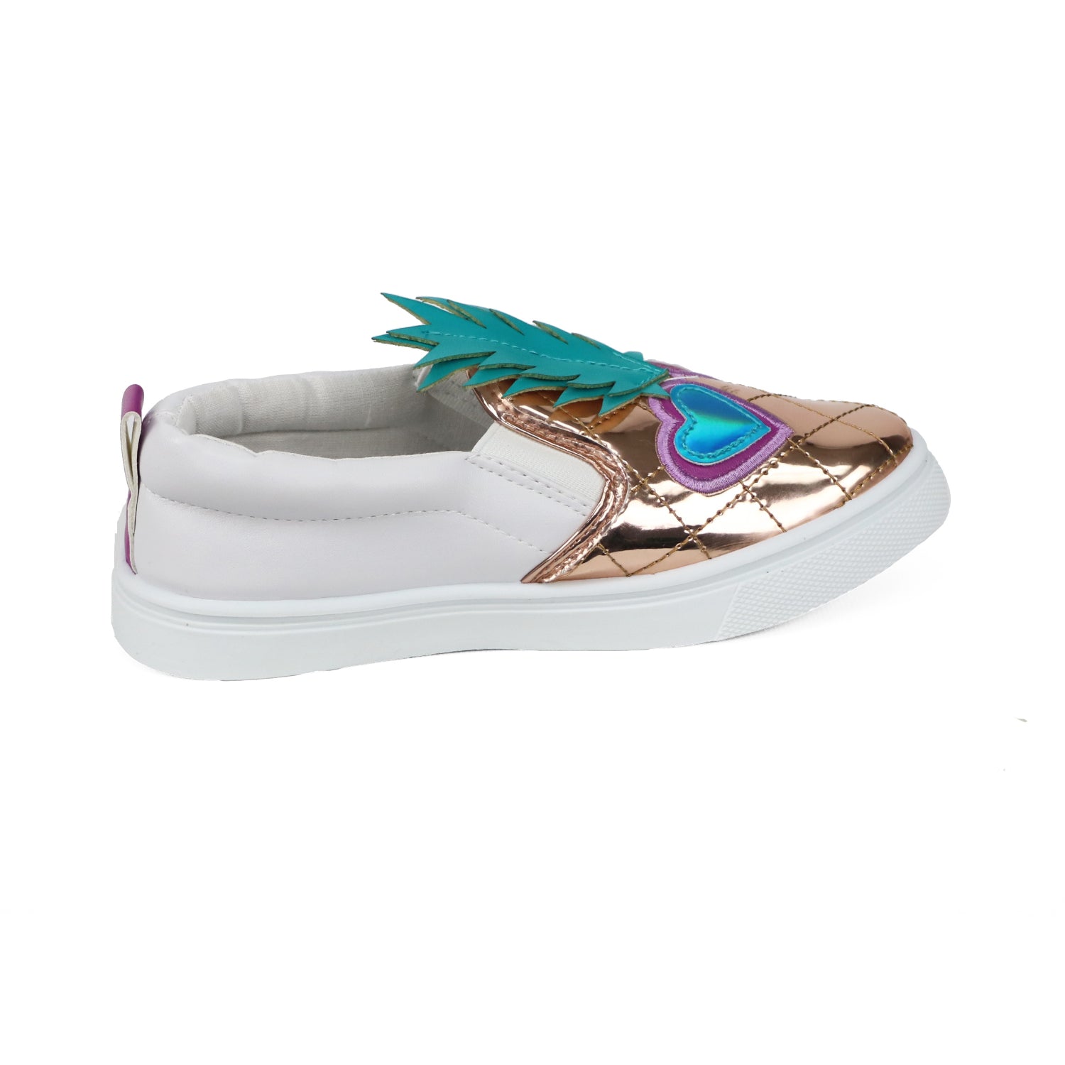 Olivia Miller Girls 11-5 Pineapple Slip On Sneaker