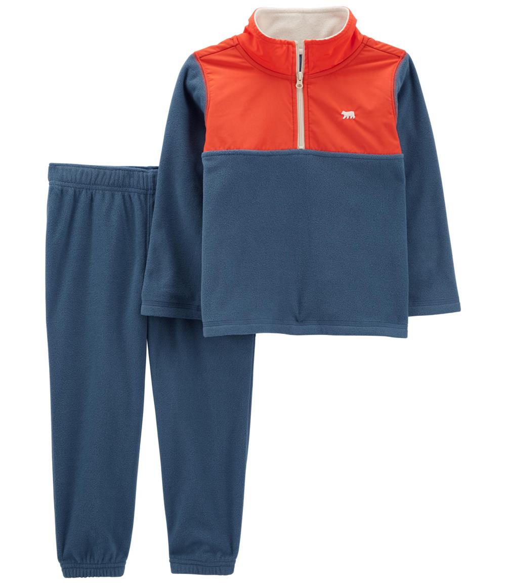 Carters Boys 2T-5T Zip Active Colorblock Pullover & Jogger Set