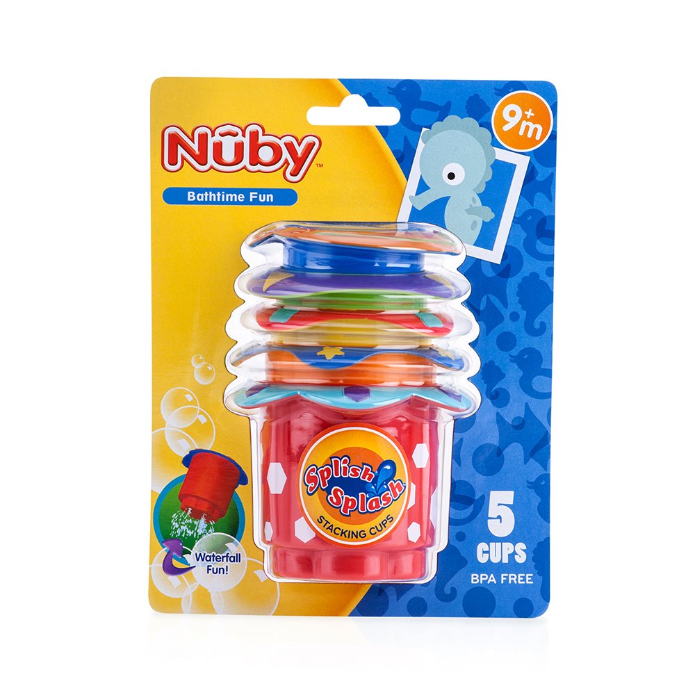 Nuby Splish Splash Stacking Cups - 5 pack