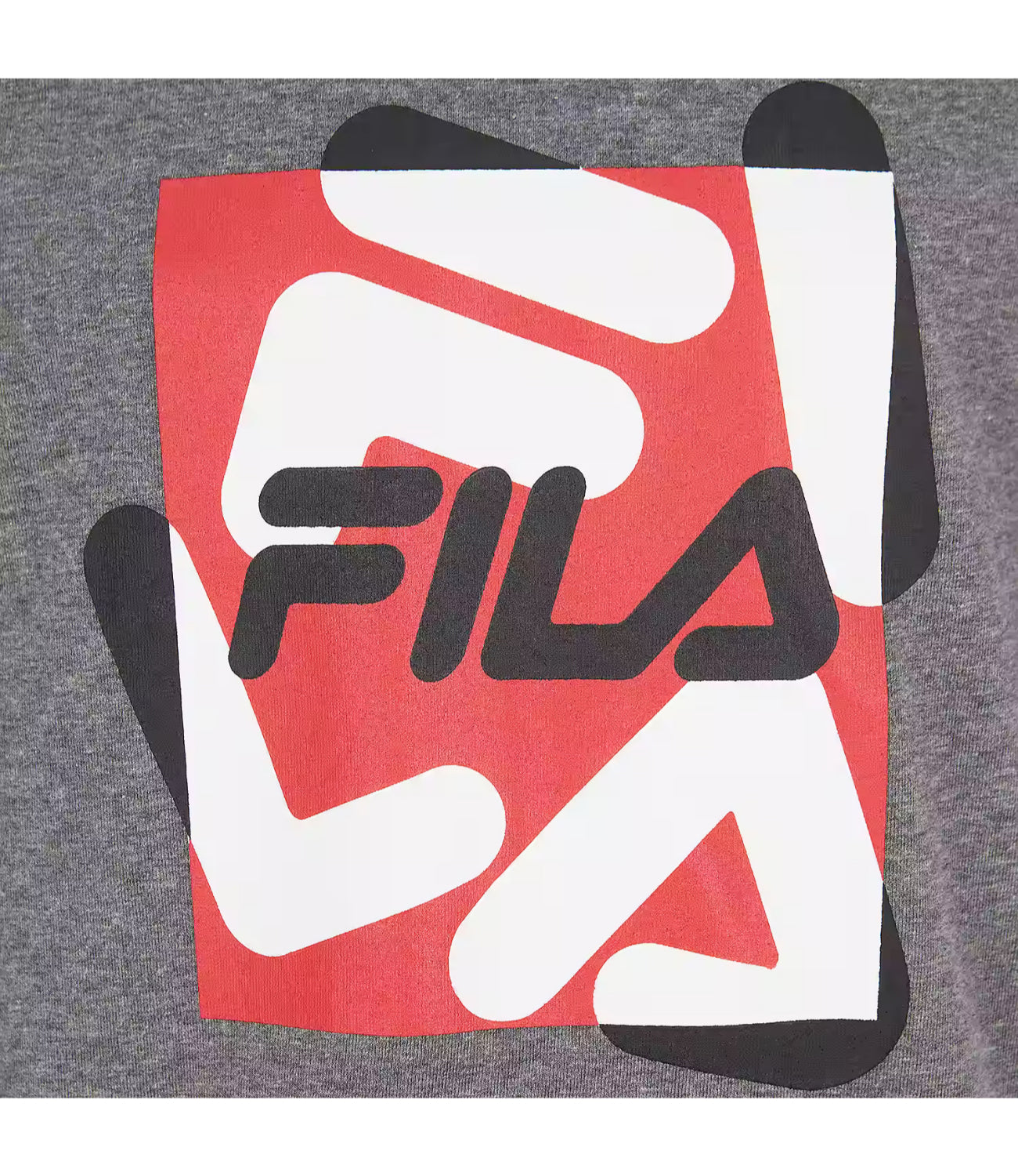 FILA Boys 8-20 Long Sleeve Box Tossed Logo Graphic T-Shirt