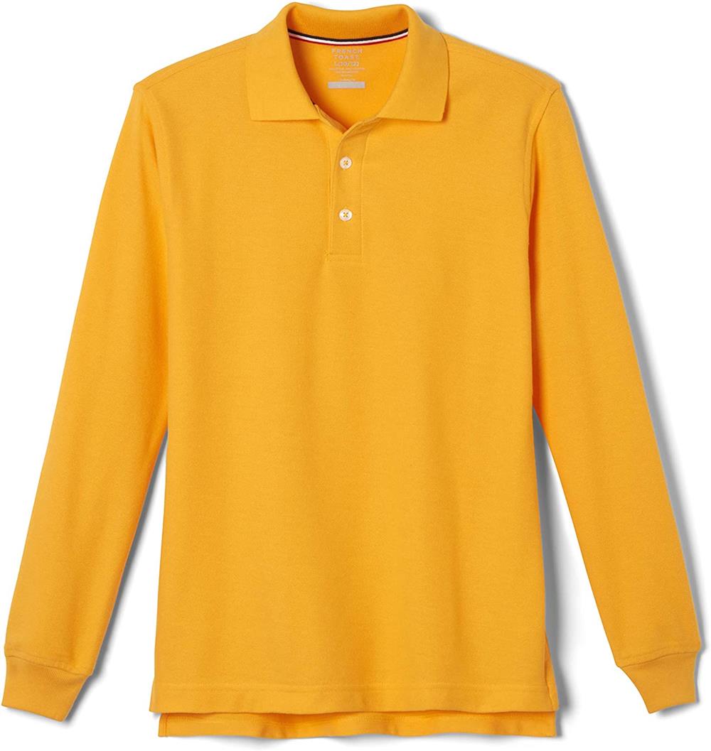 French Toast Boys 4-20 Long-Sleeve Pique Polo