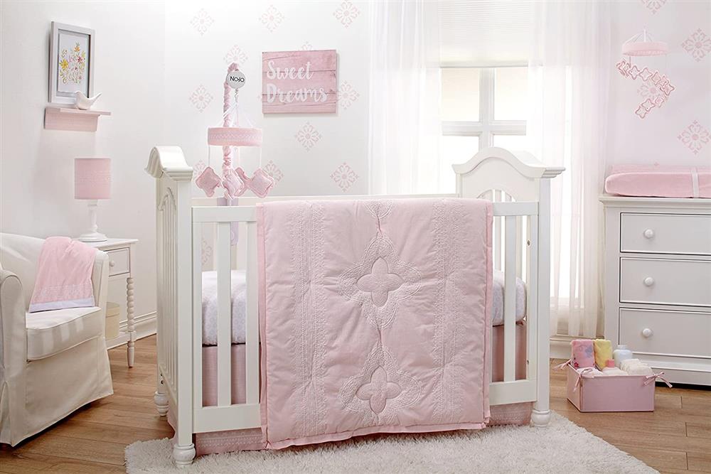 Nojo Chantilly 4 Piece Nursery Crib Bedding Set