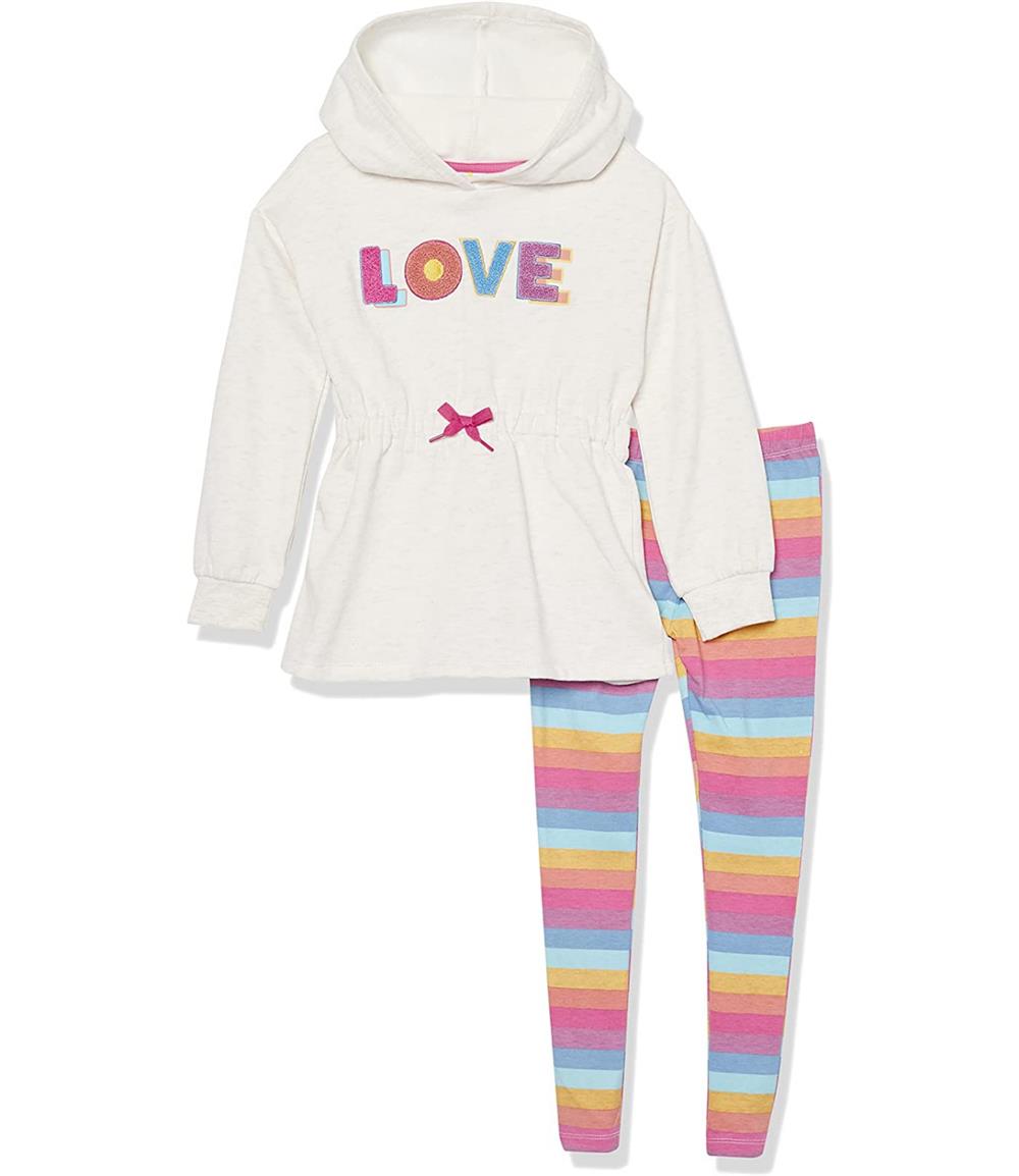 Kids Headquarters Girls 4-6X Love 2-Piece Legging Set