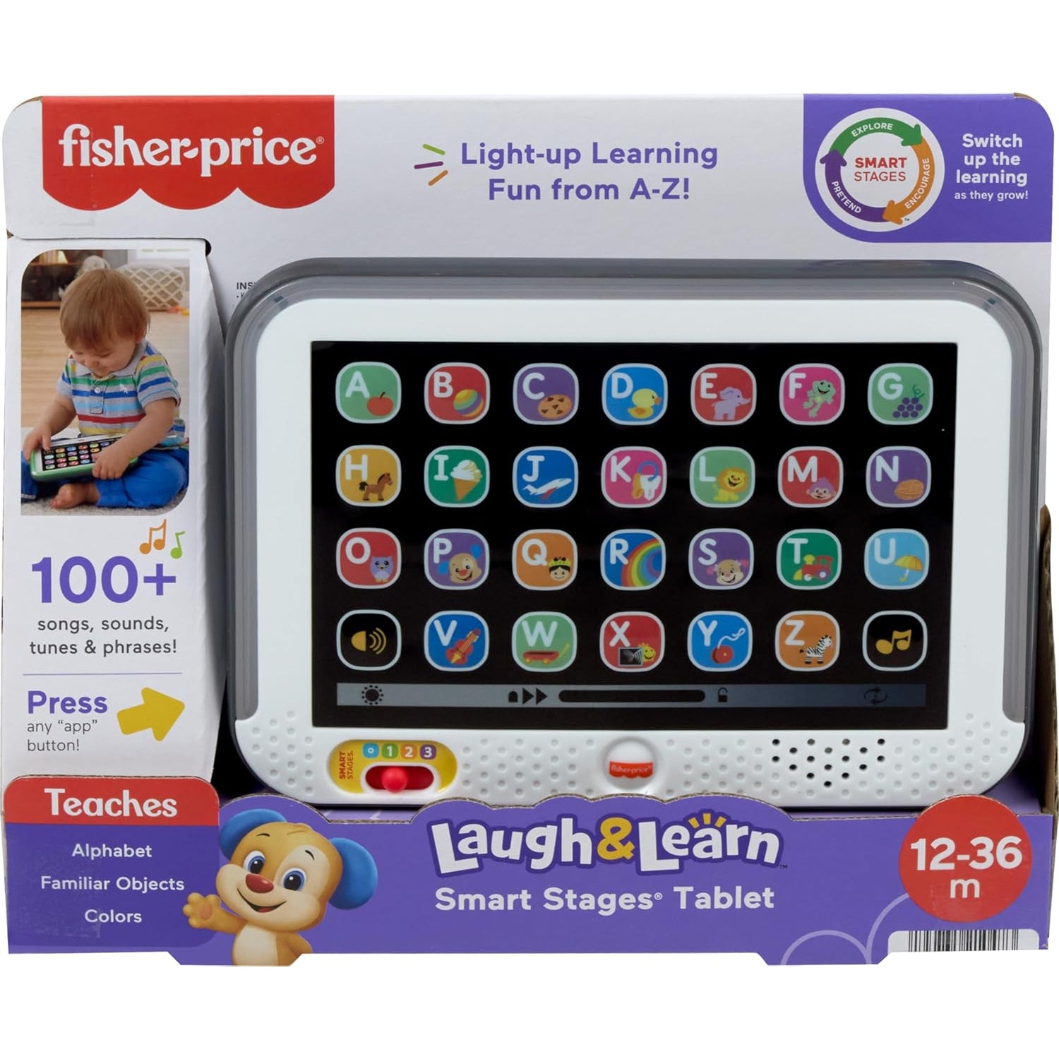 Fisher-Price Laugh & Learn Smart Stages Tablet Toddler Electronic Musical Learning Toy