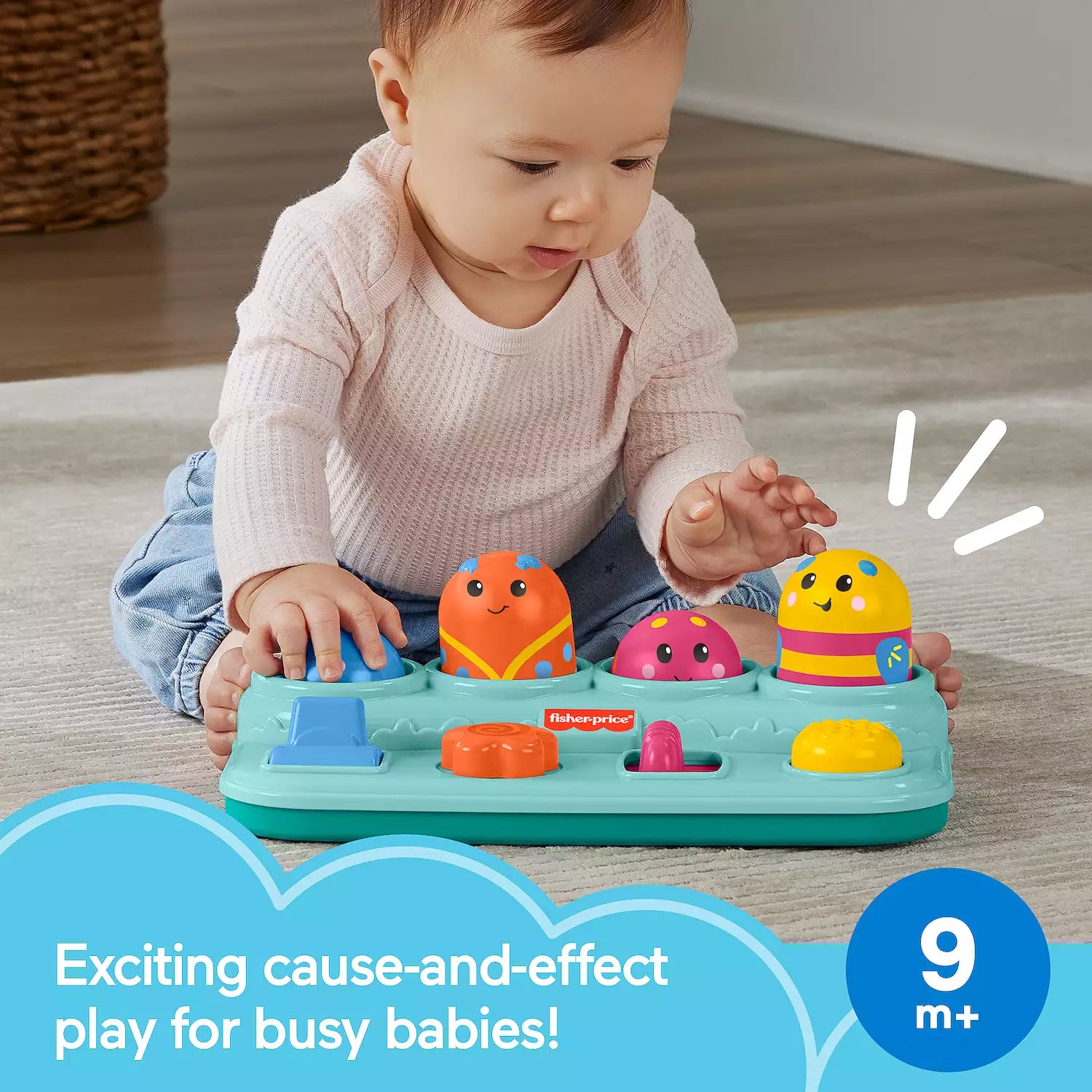 Fisher Price Boppin’ Activity Bugs Fine Motor Pop-Up Toy