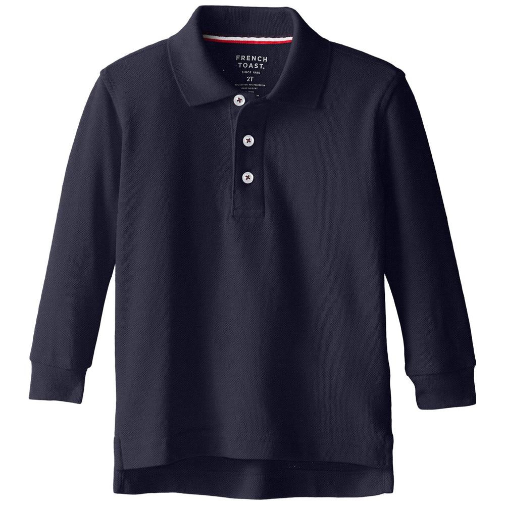 French Toast Boys 4-20 Long-Sleeve Pique Polo