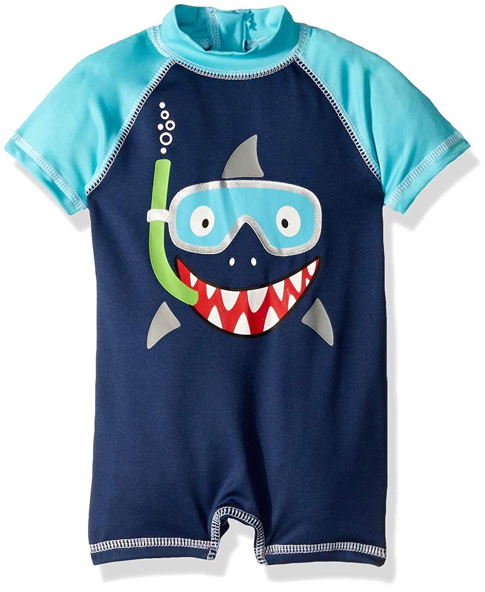 Wippette Boys 9-24 Months Shark Swim Romper