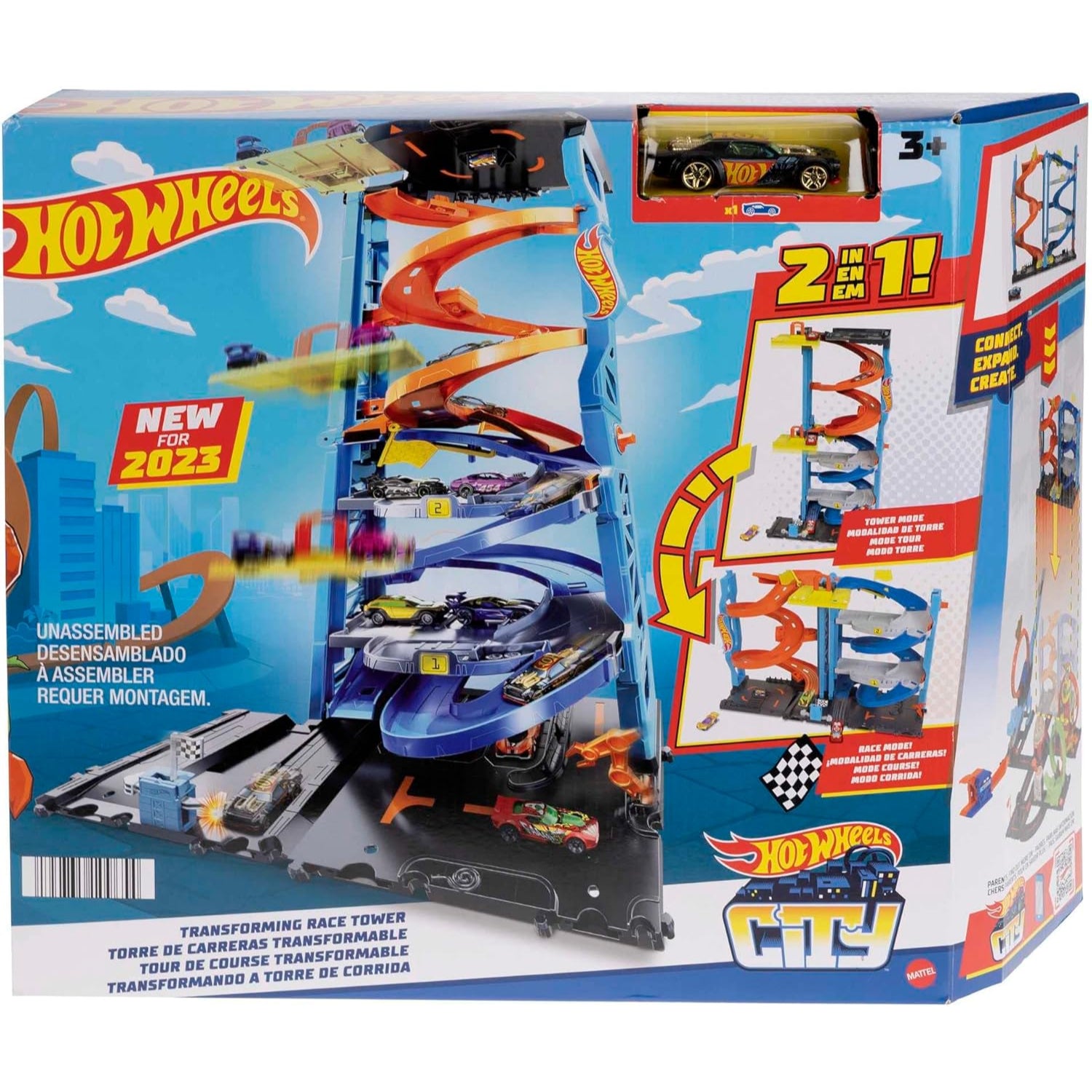 Mattel Hot Wheels Transforming Race Tower