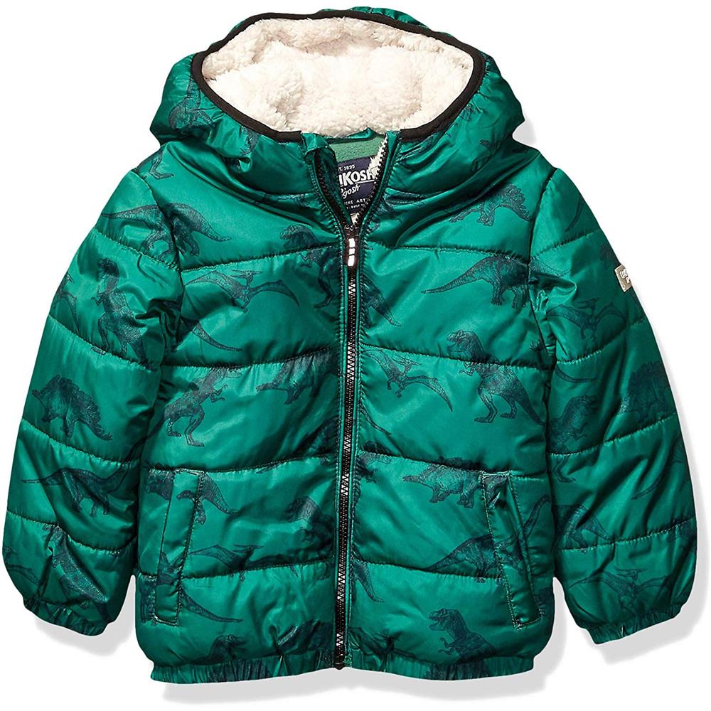 Osh Kosh Boys Dinosaur Puffer Jacket