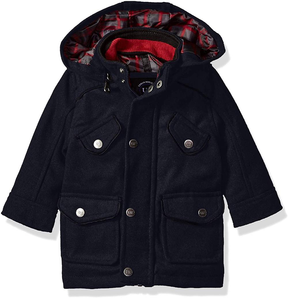 Urban Republic Military Wool Jacket w/ Removable Hood