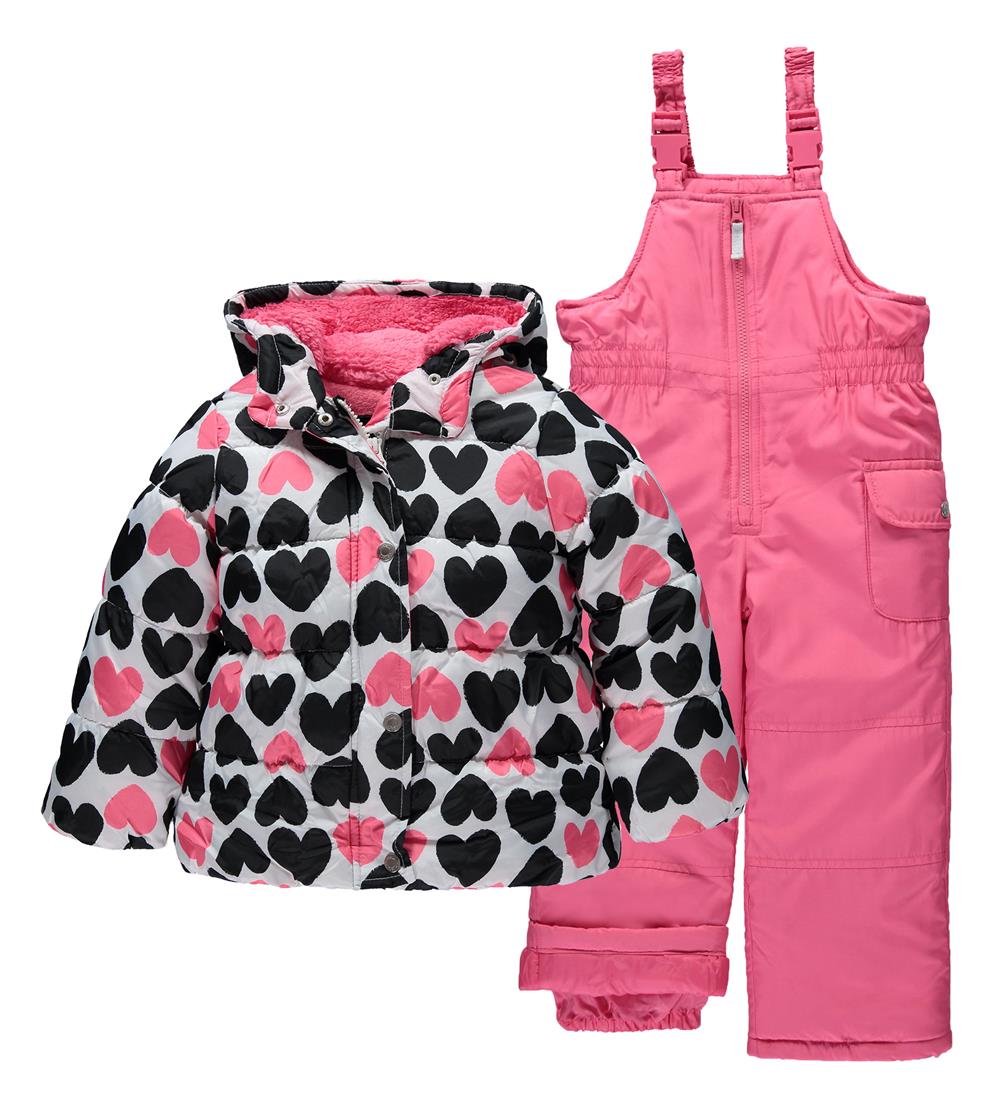 Carters Girls Heart 2-Piece Snowsuit