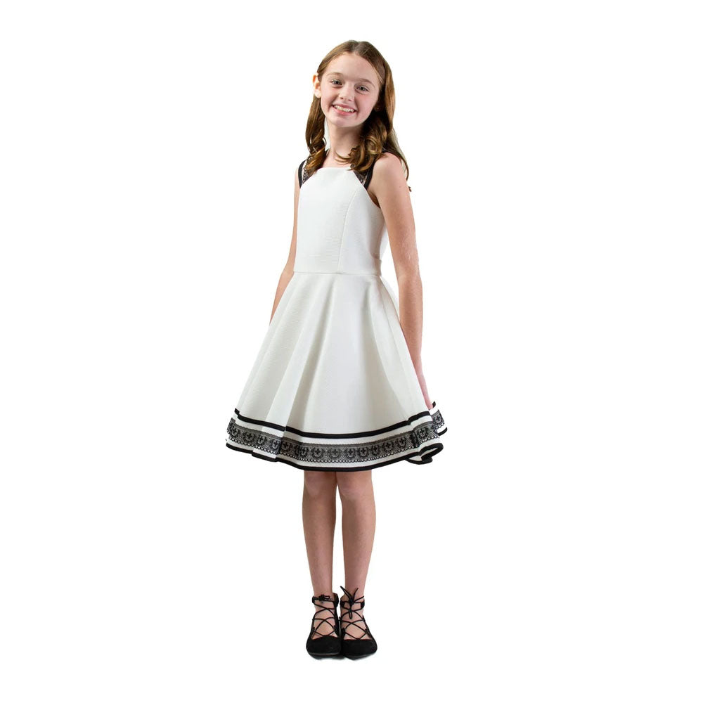 Bonnie Jean Girls 7-16 Lace Border Dress