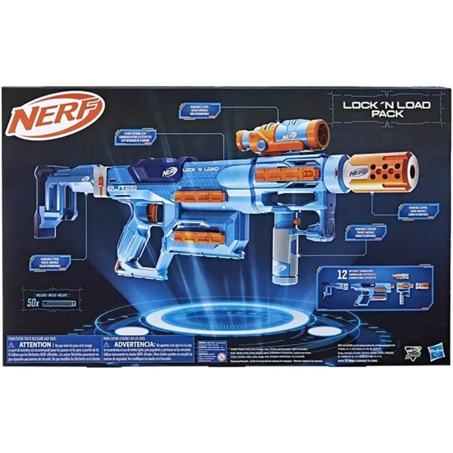 Hasbro NERF Nerf Elite 2.0 Lock N Load Pack, 1 Nerf Blaster