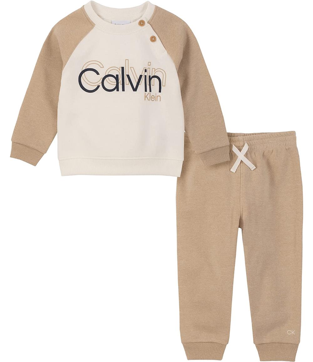 Calvin Klein Boys 12-24 Months Raglan Jogger Set