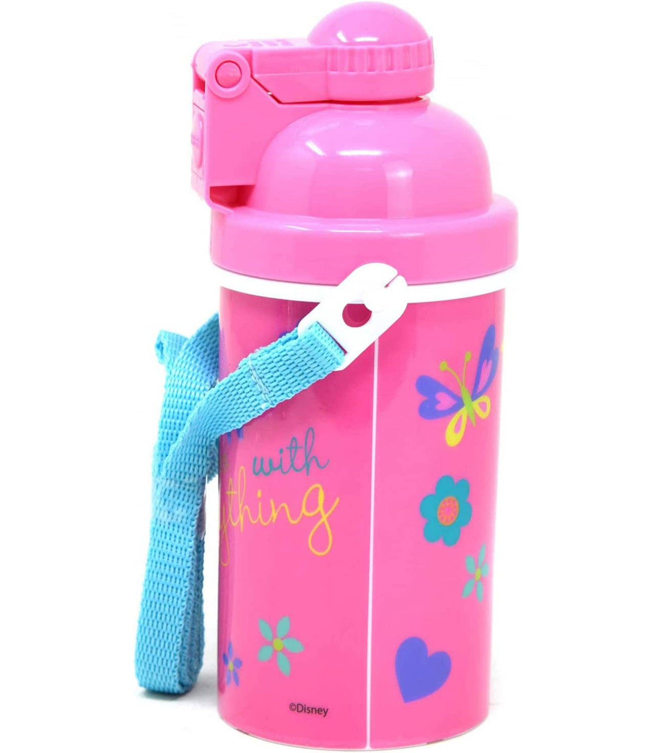 Zak Designs Minnie Mouse 12 Oz Canteen with Popup Lid and Strap