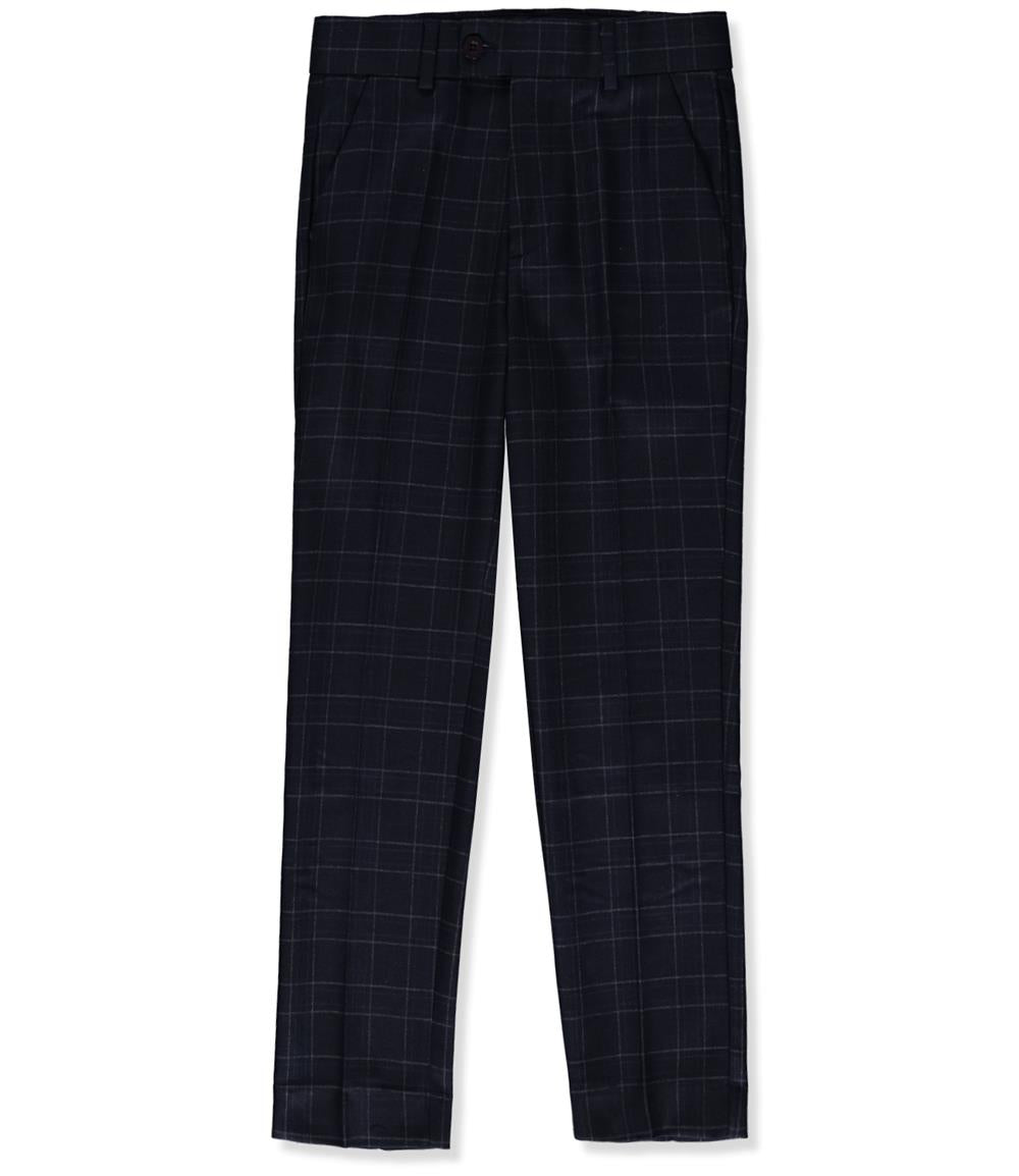 Leo & Zachary Boys 4-16 Adjustable Waist Slim Fit Stitch Window Dress Pant