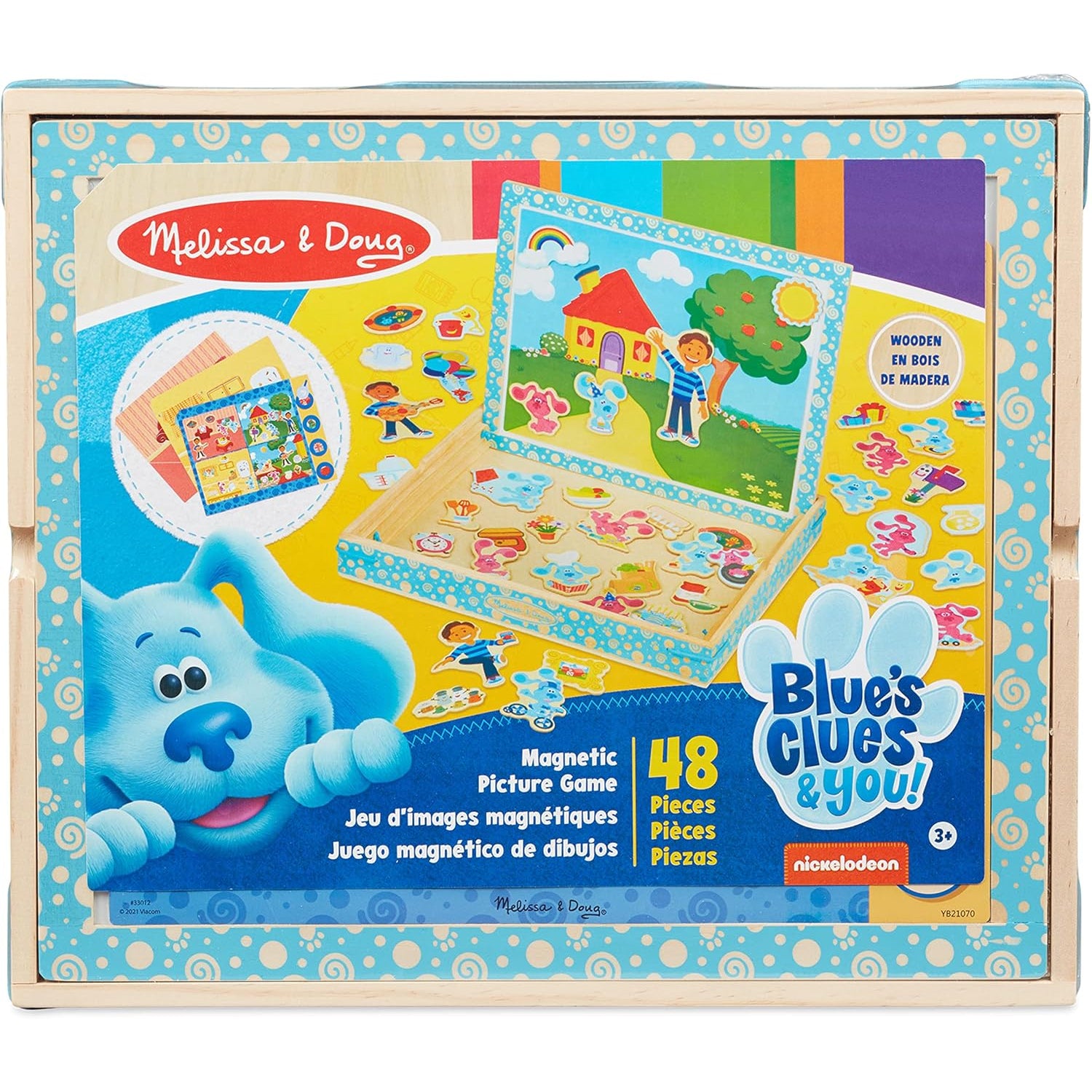 Melissa and Doug Blue's Clues & You! Wooden Magnetic Picture Game (48 Pieces)