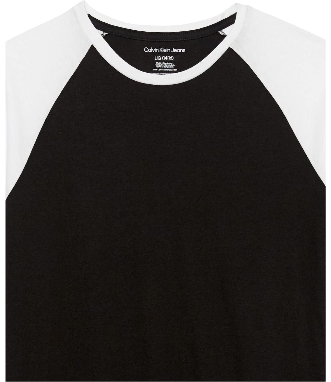 Calvin Klein Boys 8-20 Ringer Sleeve Logo T-Shirt