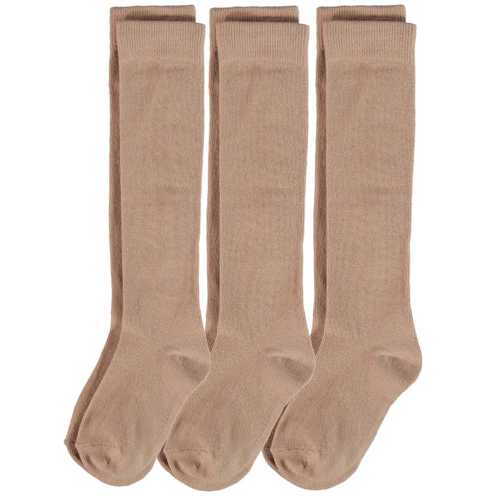 Piccolo Hosiery Girls School Uniform Knee-High Sock, Pack of Three