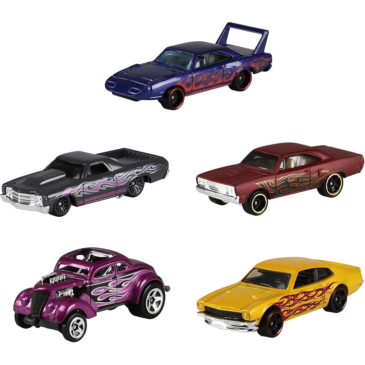 Mattel Hot Wheels Assortment Cars, 5 Count