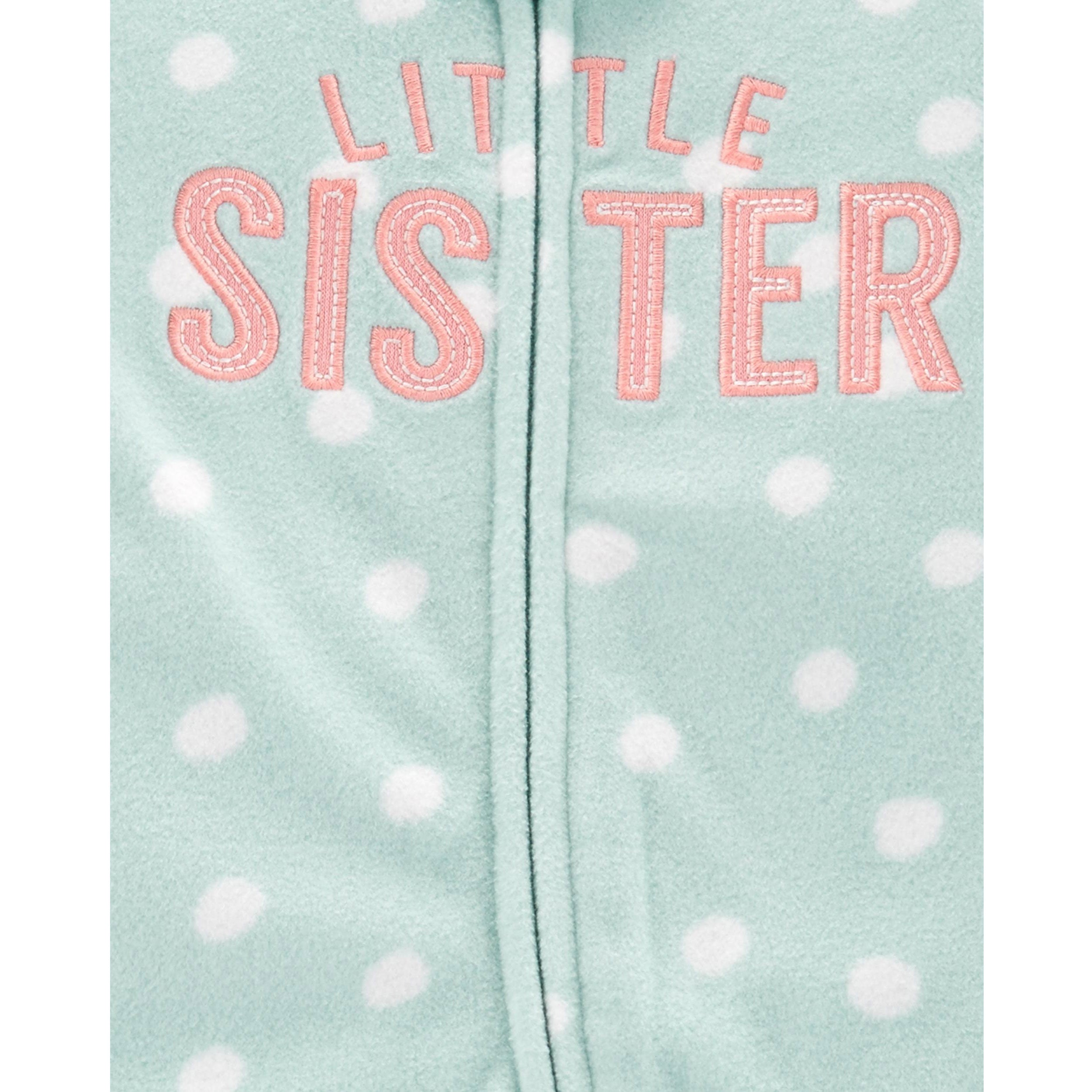 Carters Girls 0-9 Months Sister Microfleece Sleep and Play