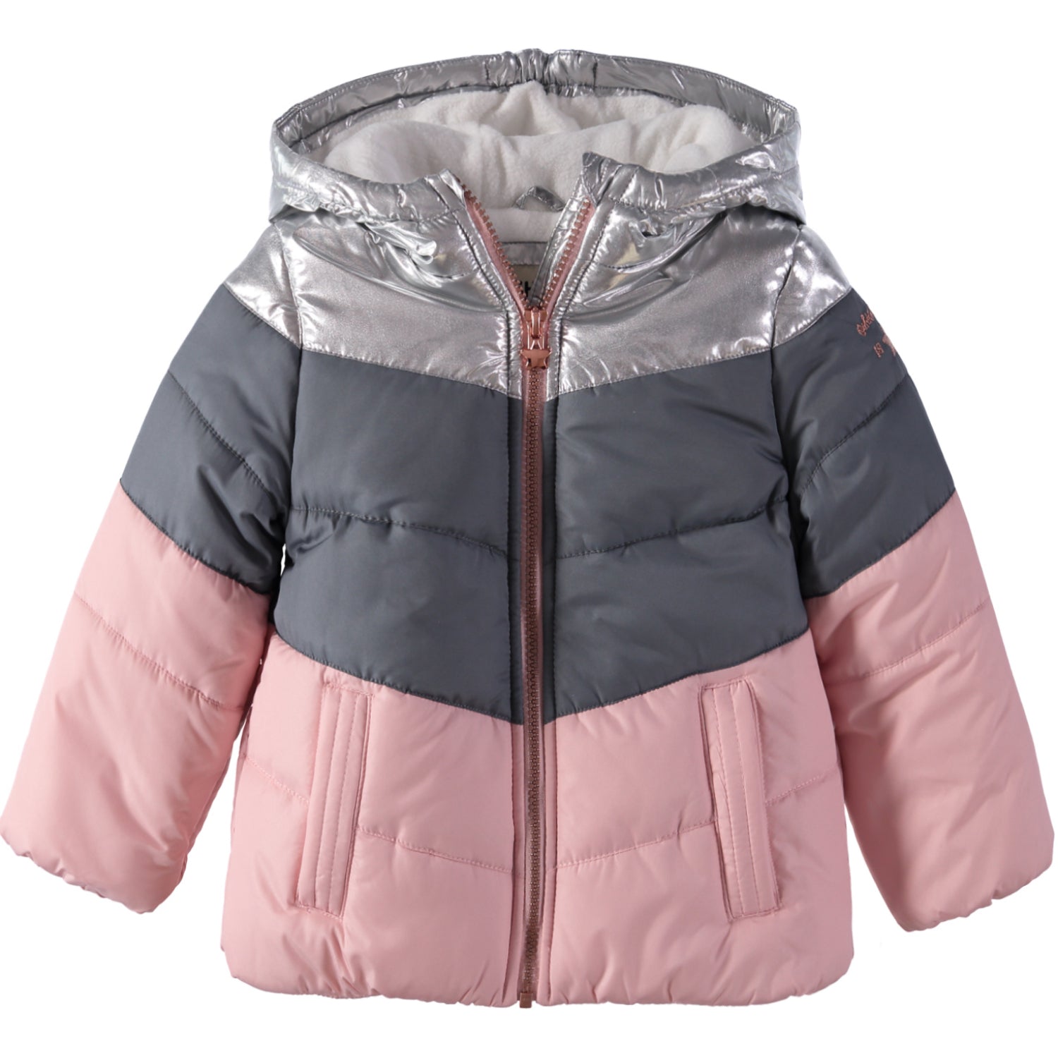 Osh Kosh Girls 7-16 Colorblock Puffer Jacket