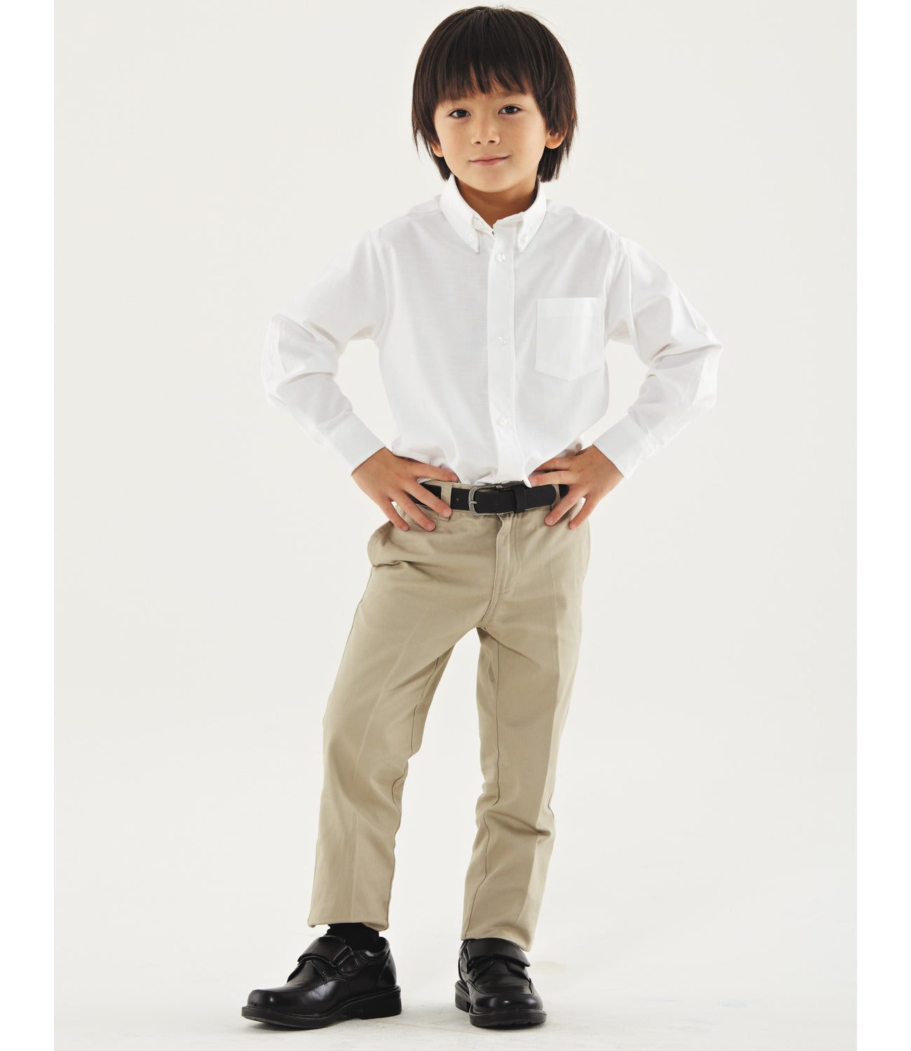 Galaxy Boys 4-20 Long Sleeve Button Down Dress Shirt (Regular and Husky)