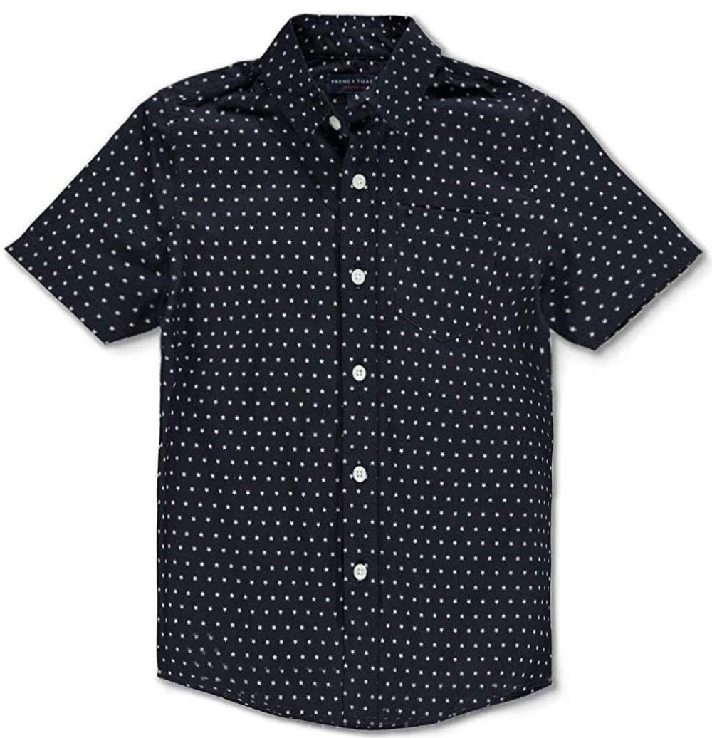 French Toast Boys 8-20 Star Print Woven Shirt