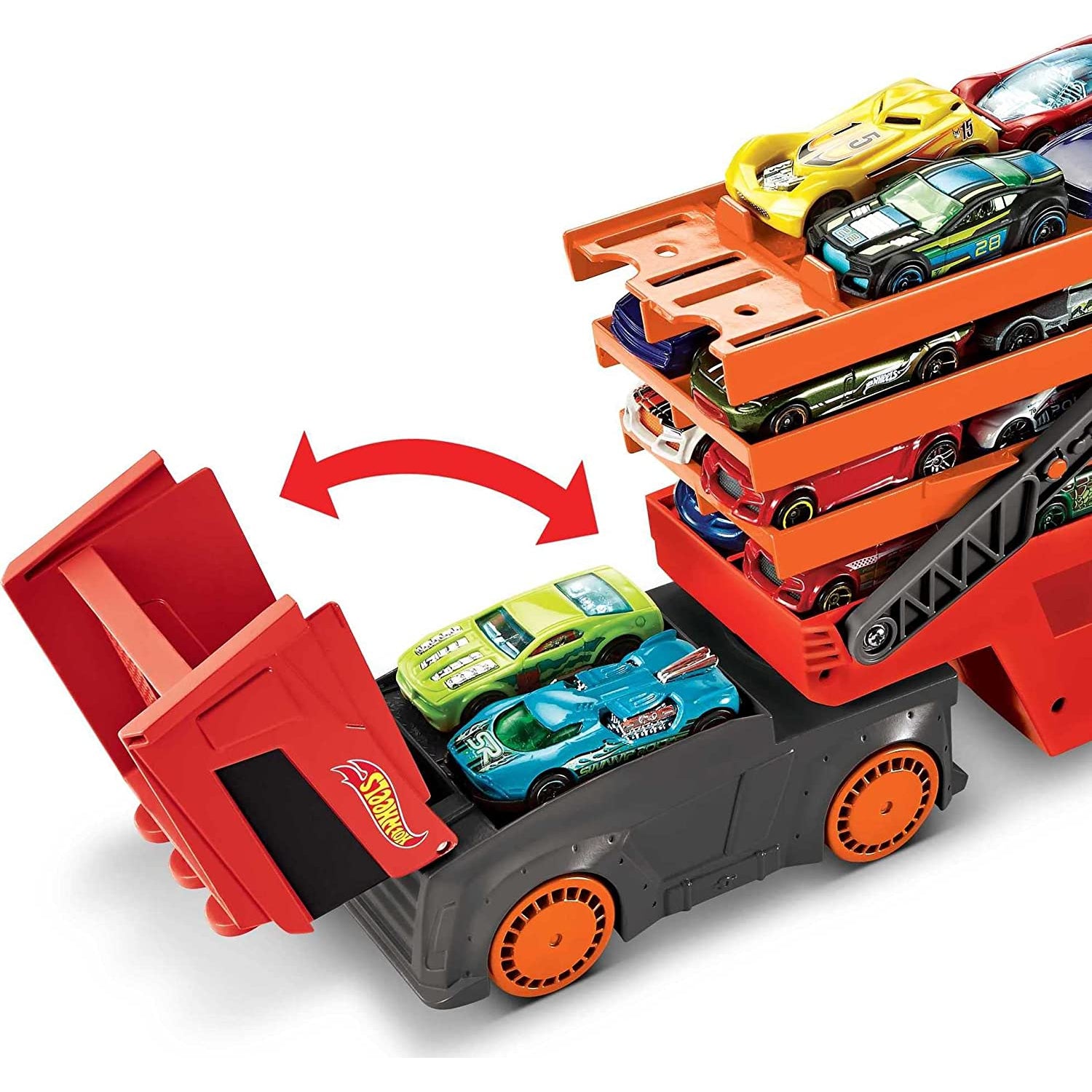 Mattel Hot Wheels MEGA Hauler with 6 Expandable Levels