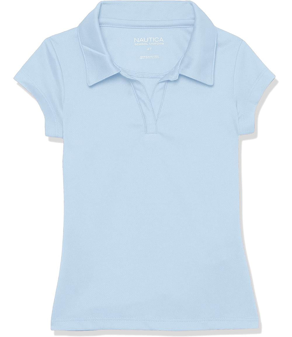 Nautica Girls 7-16 Short Sleeve Performance Polo Shirt