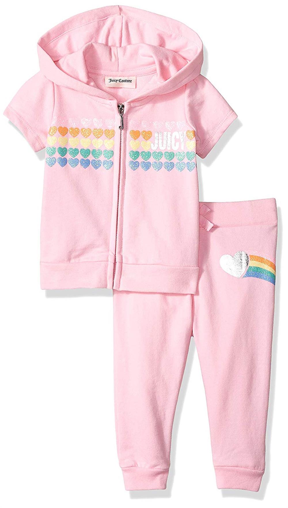 Juicy Couture Girls 12-24 Months Hoodie Pant Set