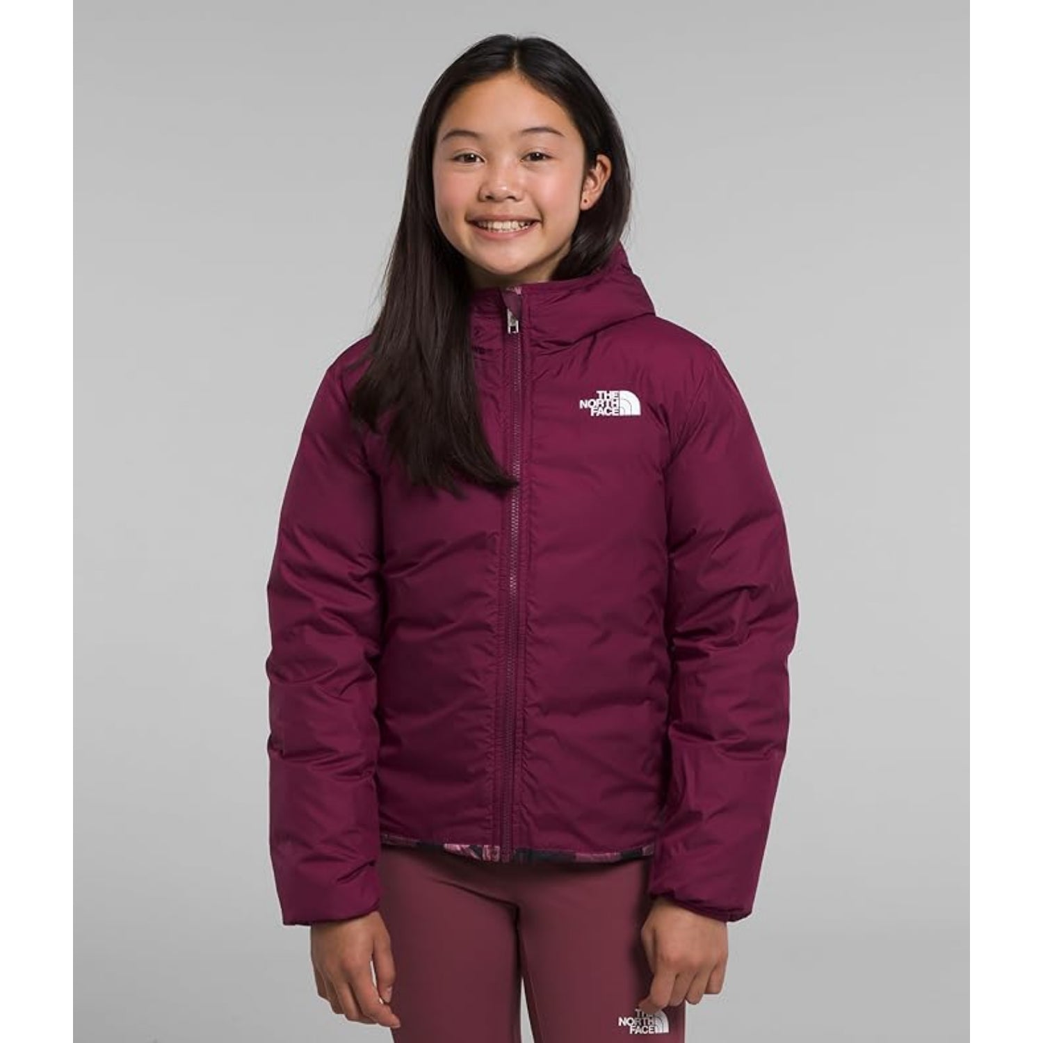 The North Face Girls’ Reversible North Down Hooded Jacket