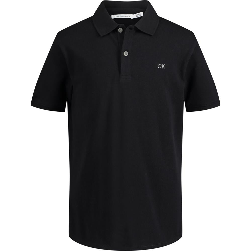 Calvin Klein Boys 4-7 Short Sleeve Micro Pique Solid Polo