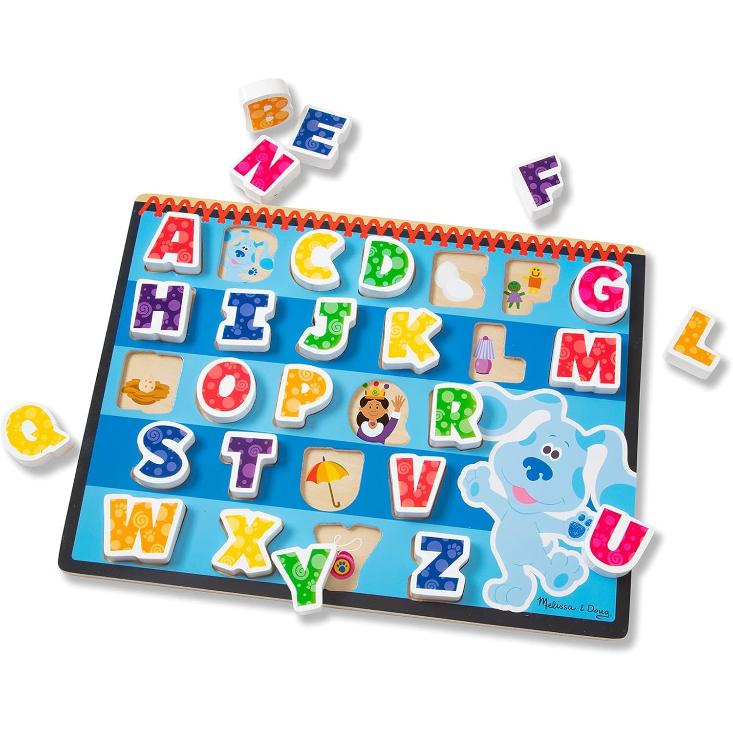 Melissa and Doug Blue's Clues & You! Wooden Chunky Puzzle - Alphabet (26 Pieces)