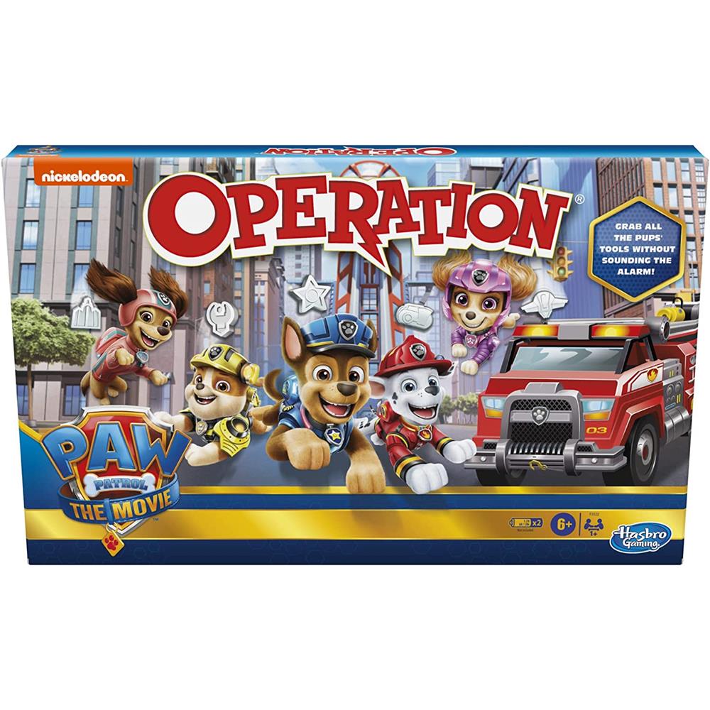 Operation Game: Paw Patrol The Movie Edition Board Game for Kids