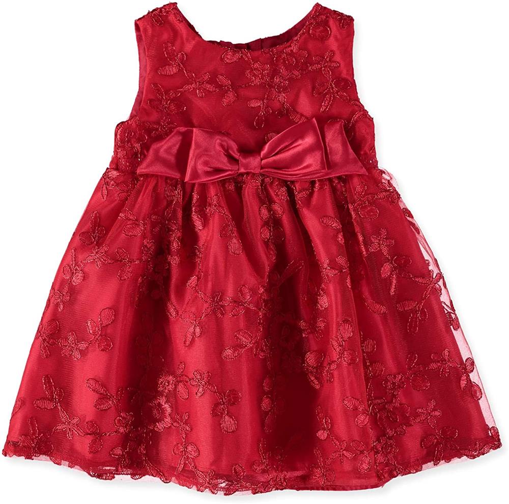 Youngland Floral Lace Bow Dress