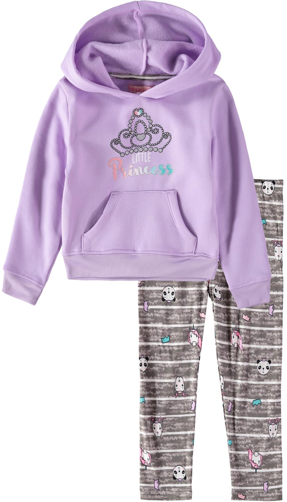 Colette Lilly Girls 2T-4T Princess Hooded Legging Set