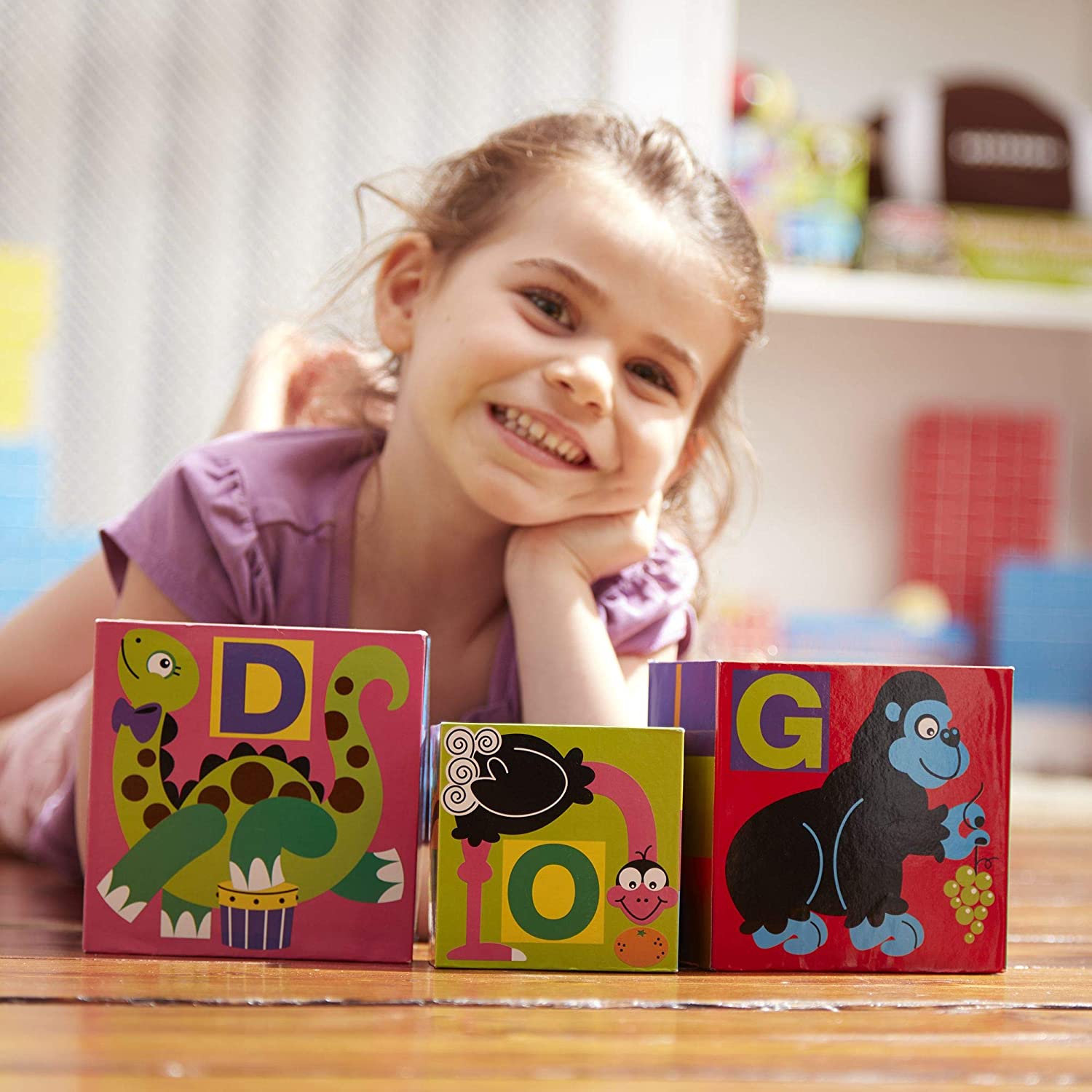 Melissa and Doug 10-Piece Alphabet Nesting and Stacking Blocks