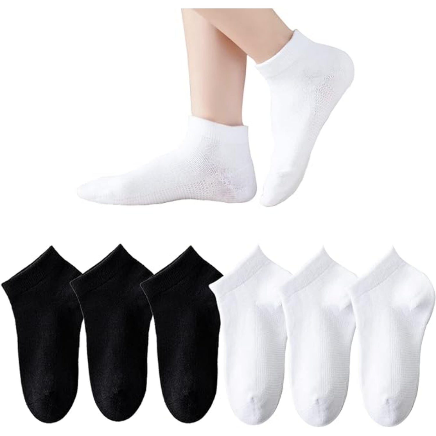 Winners Choice Girls Low Cut Cotton Rich Socks, 6 Pack