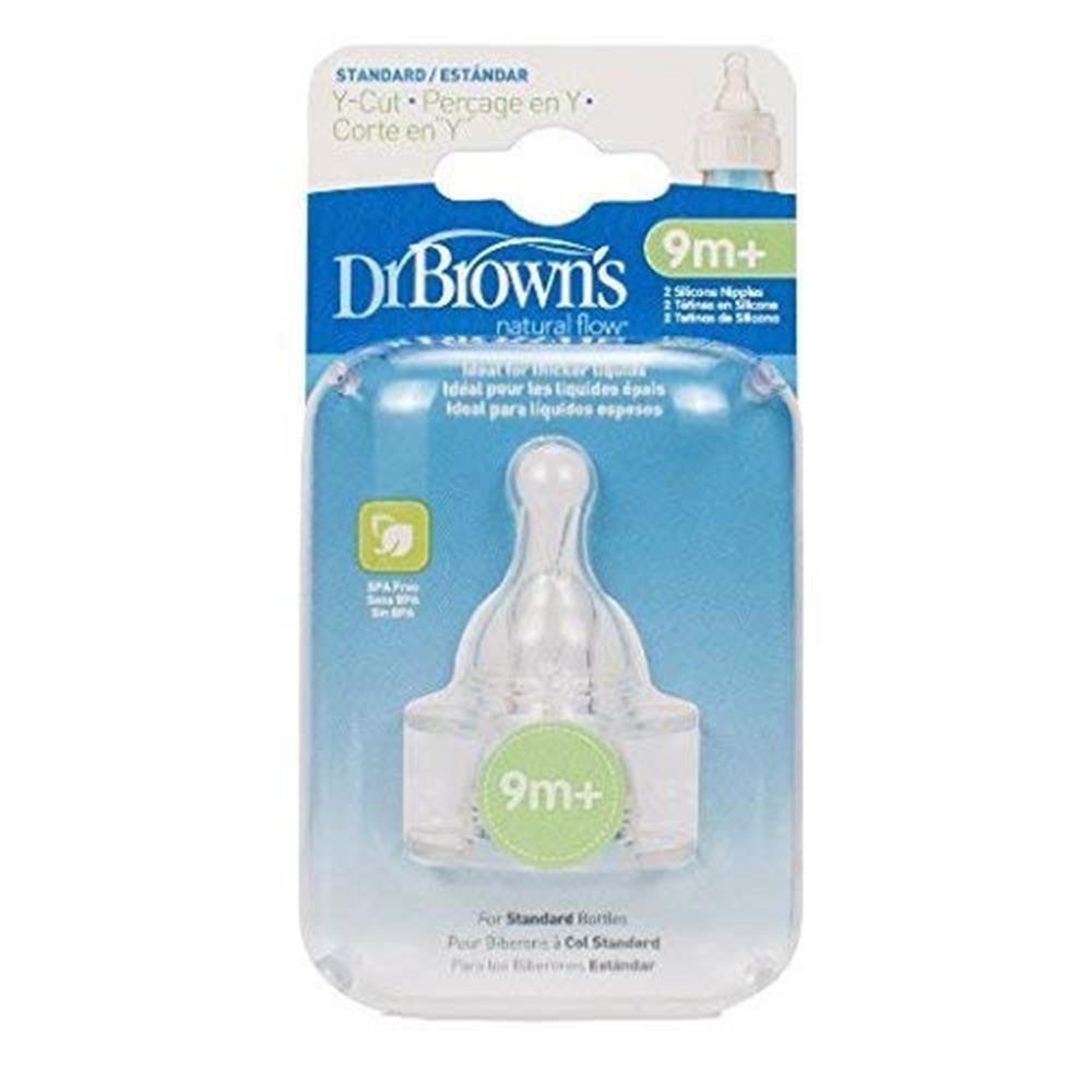 Dr. Brown's Natural Flow Standard Silicone Y-cut Nipples