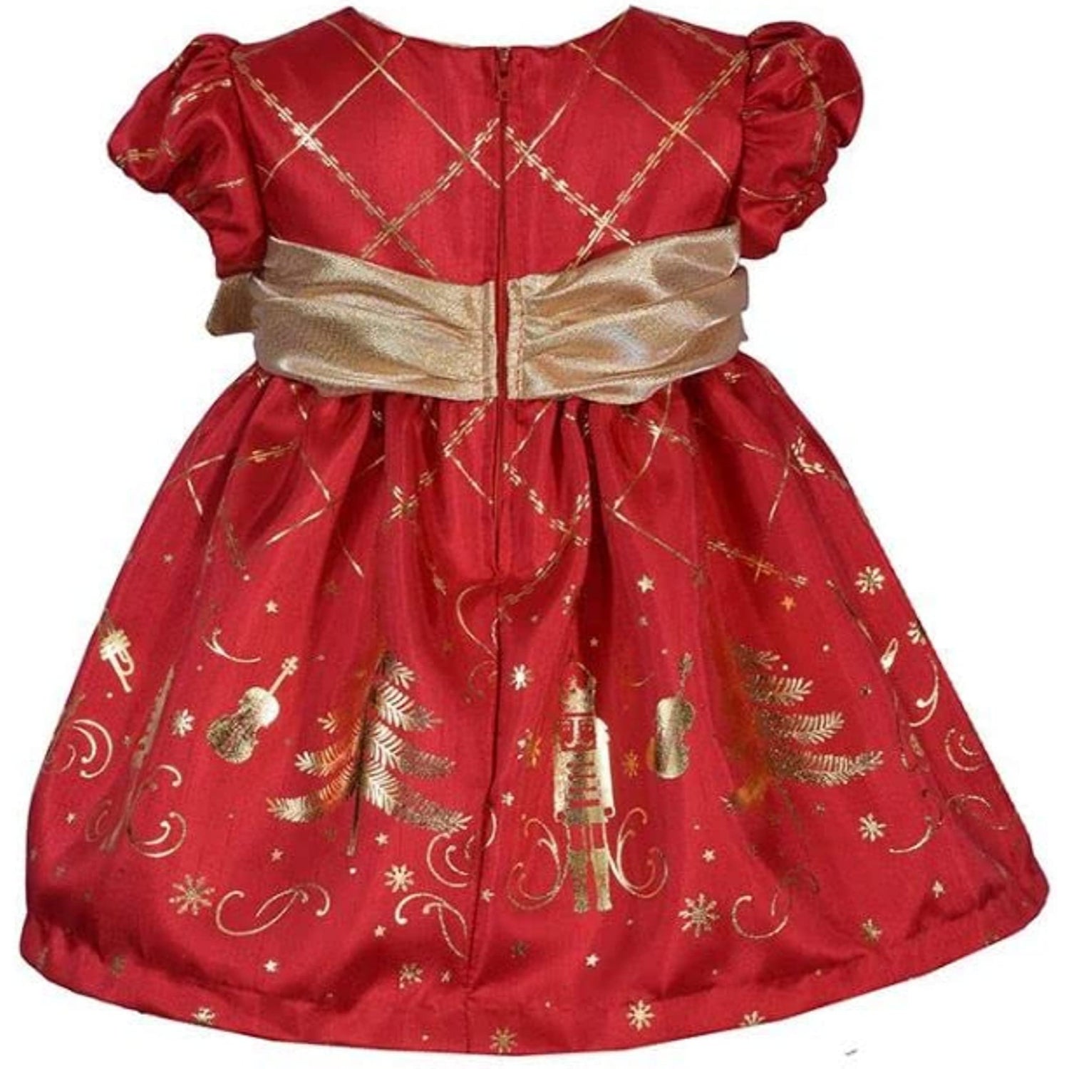 Bonnie Baby Holiday Nutcracker Christmas Dress for Baby