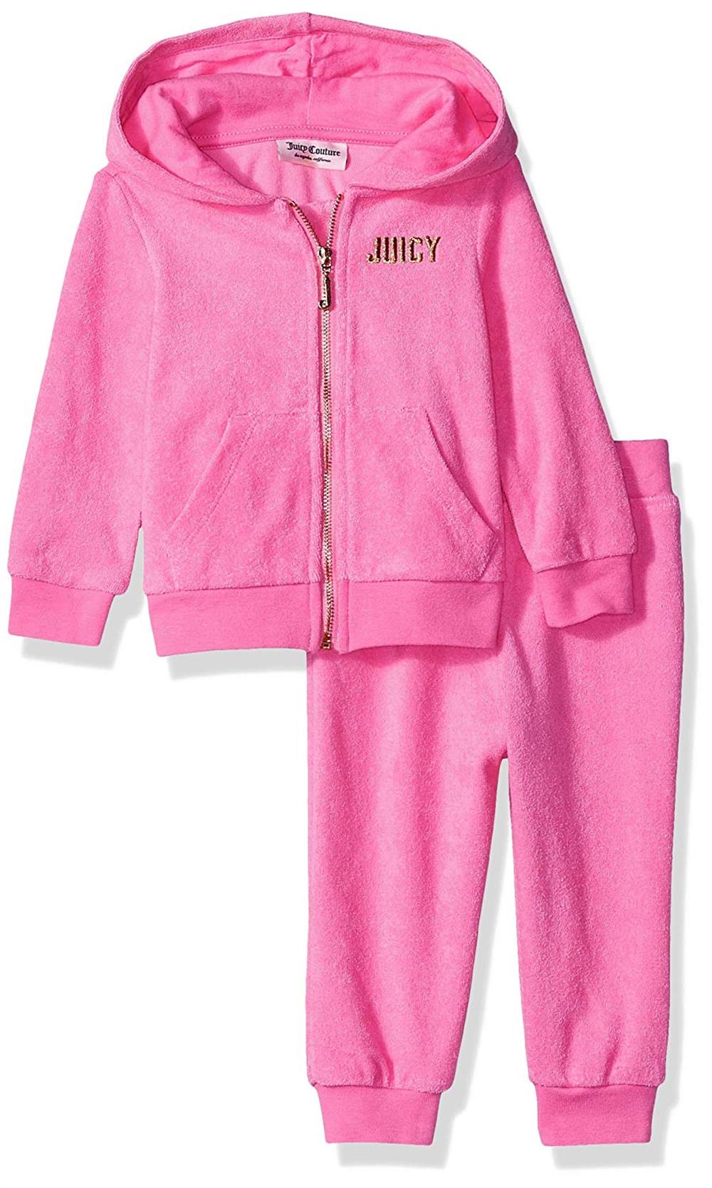 Juicy Couture Girls 2T-4T 2 Piece Jog Set