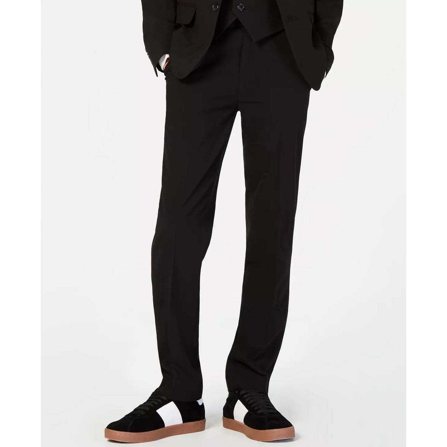 Calvin Klein Boys Sizes 8-20 Flat Front Stretch Slim Fit Dress Pant