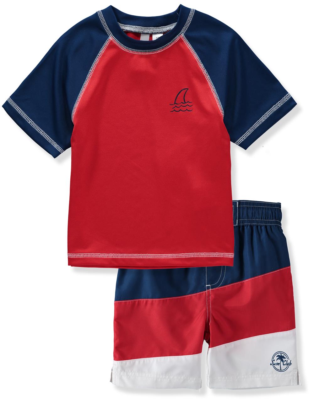 KIMU Boys 2T-4T Shark 2-Piece Rashguard Set