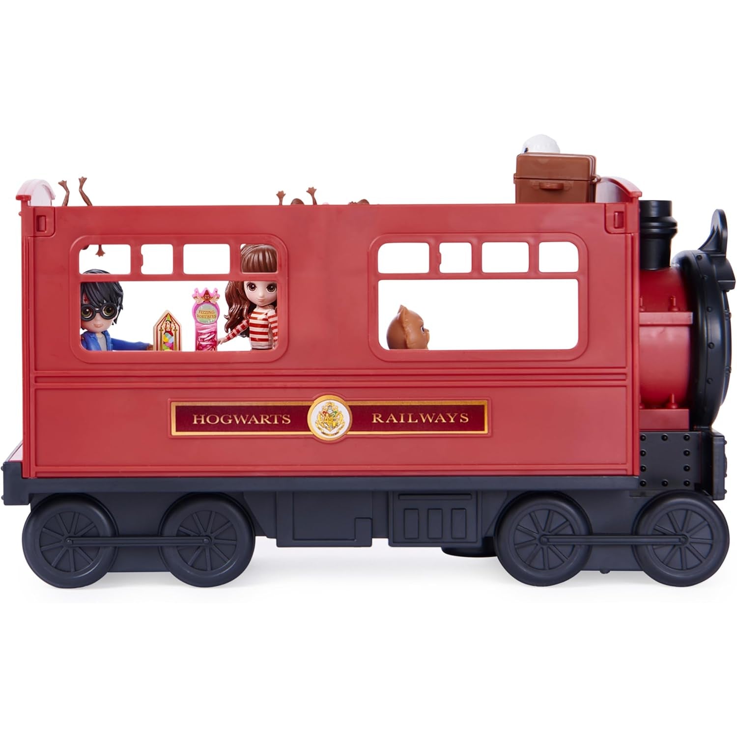 Spin Master Wizarding World Harry Potter, Magical Minis Hogwarts Express Train Toy Playset with 2 Exclusive Figures, 10 Accessories